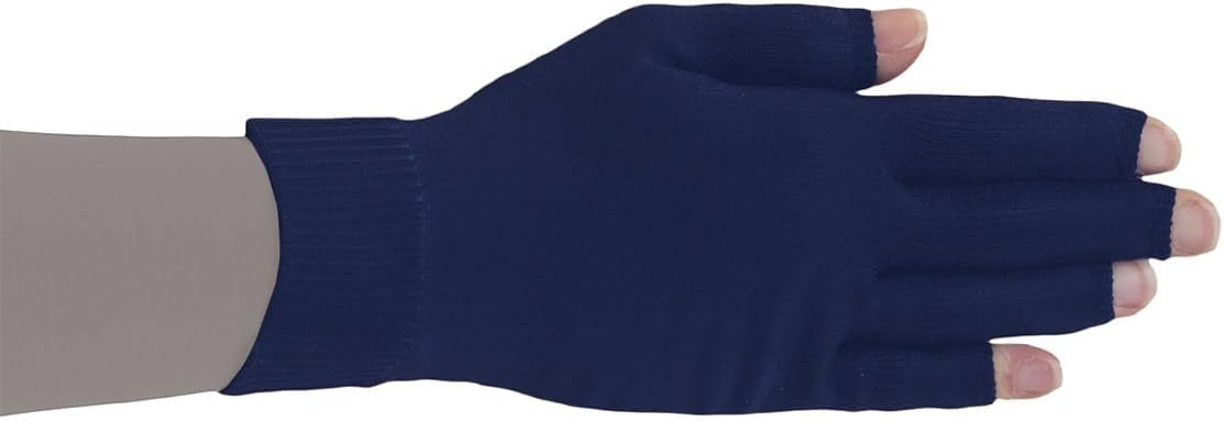 Lymphedivas Navy Medical Graduated Compression Glove for Lymphedema