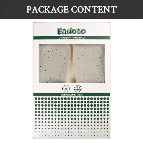 Image of Endoto 2 Pairs Classic Insoles for Hey Dude Replacement Inserts Soles(US Size:M6 / EU Size:39)
