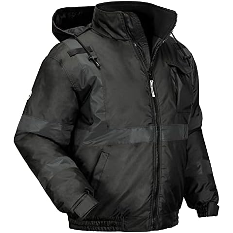 Ergodyne Unisex Adult Enhanced Visibility For Night Or Low Conditions Winter Jacket, Black, X-Large US Cover