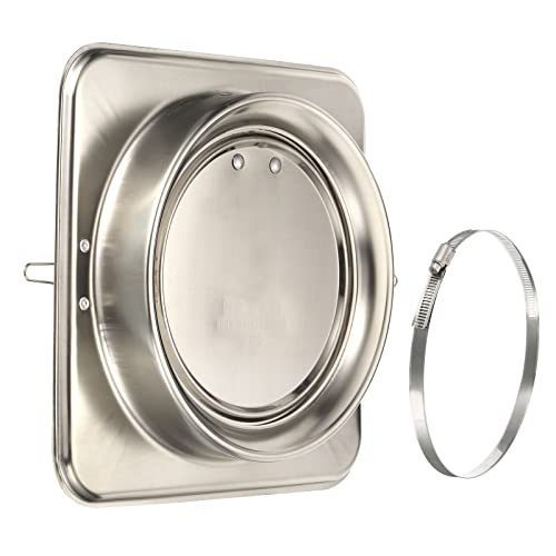 PATIKIL 7" Backdraft Damper with Ducting Hose Clamp