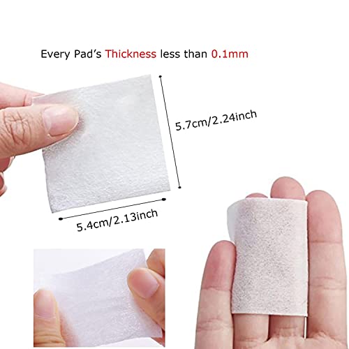 1000 Pcs Ultra Thin Makeup Facial Cotton Pads, Soft Lint Free Dry Nails/Lips/Eyes Polish Remover Pads, Square Cosmetic Beauty Cotton Pads, Non-Woven Cotton Makeup Remover #TOP2