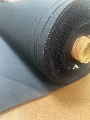 Sedona Designz 60" Wide Cotton Duck Canvas Fabric - 7oz Durable 100% Cotton (Black, 20 Yards)
