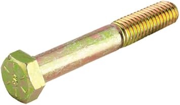 86120 3/8 Inch-24 x 2 Inch Yellow Zinc-Plated Fine Grade 8 Cap Screws, 25-Count