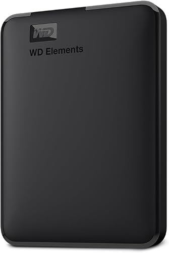 WD 2TB Elements portable external hard drive, USB 3.0 int…
