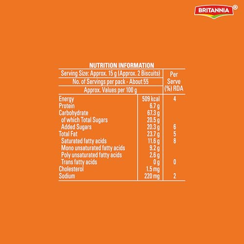 Image of Good Day Britannia Cashew Cookies, 905 g, 10N*82.7: 827 g (Weight May Varie) (Pack of 3)