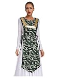 Winnrchan Women Camouflage Printed Liturgical Praise Dance Tunic Dance Overlays Church Worship Costume ArmyGreen XX-Large
