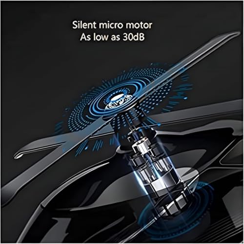 Image of car helicopter solar Perfume Diffuser - Automatic Rotating Dashboard Air Freshener Powered by Sunlight | Stylish Car Interior Accessory for Fresh Aroma & Decoration