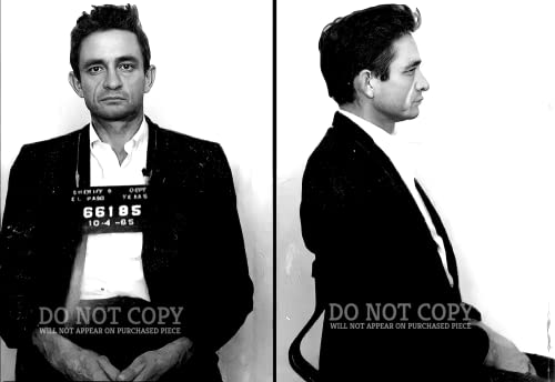 Johnny Cash photo 1965 El Paso affiche art 20x25 cm