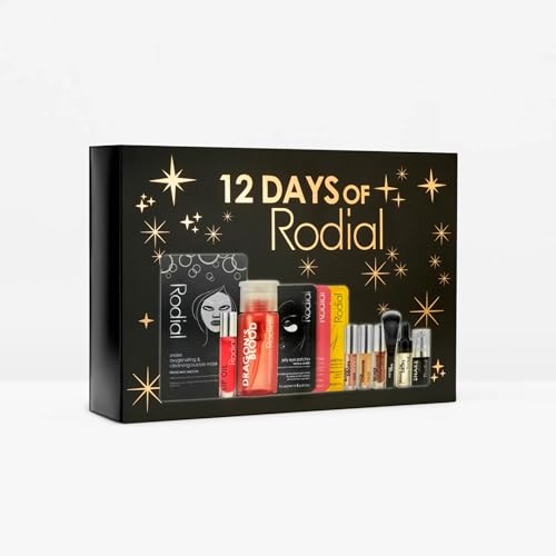 12 Days of Rodial Advent Calendar 2025 - Luxury Beauty Advent Calendar with Skincare & Makeup Favourites - Masks, Eye Patches, Glow Drops, Cleansers, Lowlighters, Lip Oil & Brush - Image 3