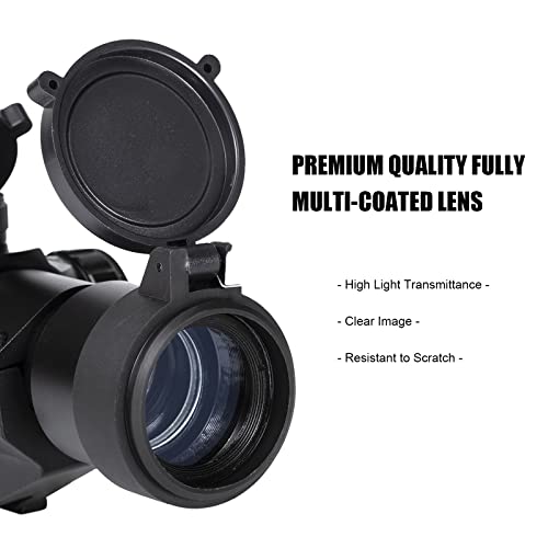 Falconoptics Red Green Dot Reflex Sight Scope Optics For Picatinny Rail - 1X30Mm - 4 Moa - 5 Brightness Settings - Cantilever Mount #TOP3