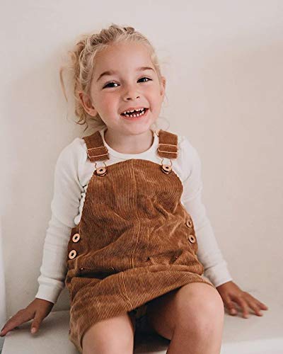 Toddler Baby Girls Corduroy Retro Mini Strap Dress Suspenders Solid Straight Loose Overalls Skirt Clothes2