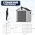 UDPATIO Outdoor Resin Storage Shed 6x6 FT, All Weather Plastic Shed with Floor Air Vents & Window and Lockable Door, Outdoor Shed for Garden Tools, Bike, Garbage Can, Garden