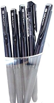 Uni-ball Signo RT1 Retractable Gel Ink Pen, Ultra Micro Point 0.28mm, Rubber Grip, Black Ink, UMN-155-28, Value Set of 5