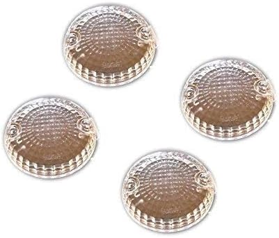 Indicator Glass Set of 4 (White Checked) Model_14 - Halogen, All Vehicle