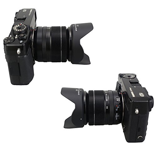 Image of JJC Lens Hood for Fujifilm XF 18-55mm F2.8-4 R LM OIS & XF 14mm F2.8 R Lens | Bayonet, Reversible, Allows to Attach 58mm Filter & Lens Cap, No Vignetting