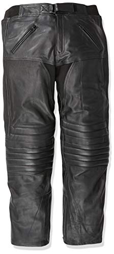 Bikers Gear Australia heren zachte premium motorbroek van leer, LT1004, zwart, EU(524XL), UK(42L)