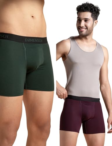 Image of DAMENSCH Mens Regular Fit Premium Cotton Blend Boxer Brief | Innerwear Men, Men Boxers, Underwear for Men, Shorts for Men, Inner for Men, Briefs for Men