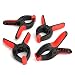 WORKPRO 4-piece Spring Clamp Set, 6-1/2-inch Nylon Clamps with Soft Bi-material Handle for Woodworking, Photography Studios and DIY Works