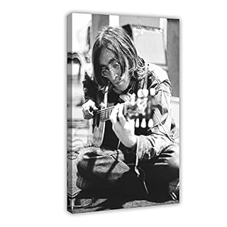 Poster John Lennon (17) sur toile pour décoration de chambre à coucher, paysage sportif, bureau, chambre, cadeau, 40 x 60 cm - Les Beatles, Paul McCartney, John Lennon, RIngo Starr, George Harrison