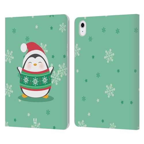 Étui iPad Air 11 Manchots de Noël pour des fêtes chaleureuses