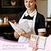 Server Books for Waitress, Faux Leather Server Book with Zipper Pocket, Cute Serving Book with Pen Holder Fits Servers Apron