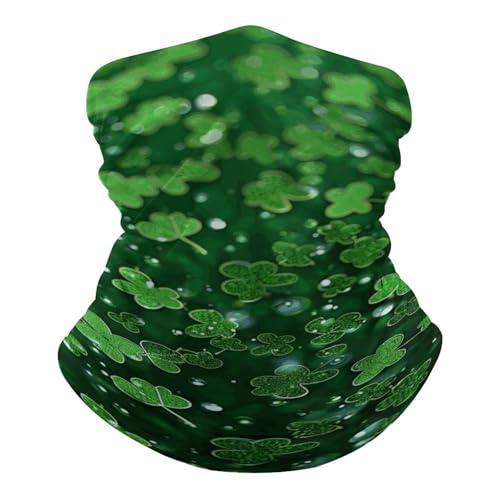 Mascarilla facial brillante con fondo de Día de San Patricio para clima frío, braga para el cuello, pasamontañas elástico para motocicleta, ciclismo, esquí y fiesta para hombres y mujeres miniatura 2