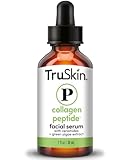 TruSkin Peptide Serum for Face - Pro Collagen Multi-Peptide Anti-Aging Serum with Tripeptide-29 & Ceramides - Supports Skin’s Natural Collagen & Barrier for Firmer-Looking Skin - 1 fl oz