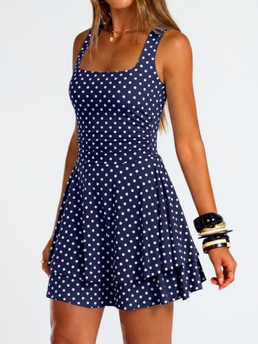 Image of Trendy Queen Women Mini Summer Party Homecoming Beach Vacation Sun Dresses