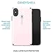 Speck Products CandyShell iPhone Xs/iPhone X Case, Quartz Pink/Slate Grey