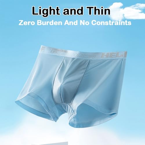 Hello Ice Underwear for Men, Cooling Touch No-Show, Breathable Trunks Low Rise Boxer Briefs for Mens2