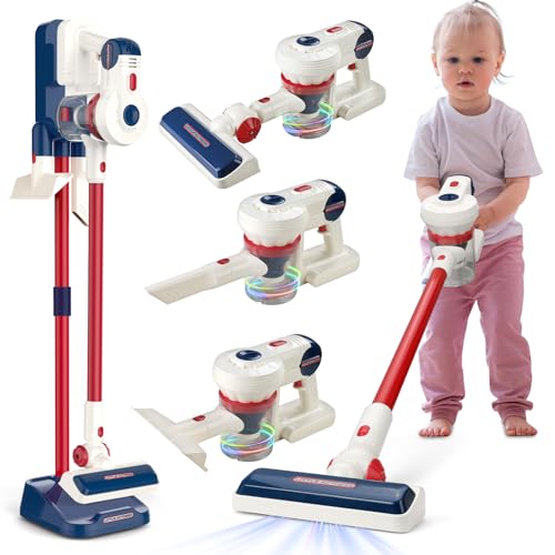 BLF FUN Cleaning Toy Set for Kids 3 4 5 6, Toddler Toys 3 in 1 Vacuum Cleaner Set, Toddler Gifts Cleaning Toy Sets, Birthday Gifts for Kid Boys and Girls Age 3+