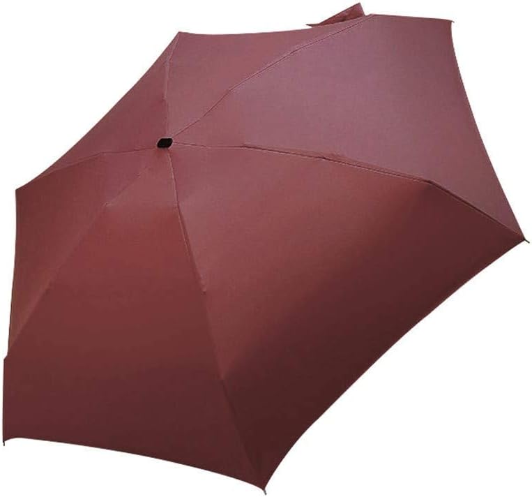 ALOVEMO 6 RibsTravel Sun&rain Umbrella Mini Folding Travel Compact and Lightweight UV Protection Clear Umbrella with Case 37inch Pocket Umbrella for Men Women Kids (Beige) : Clothing, Shoes & Jewelry