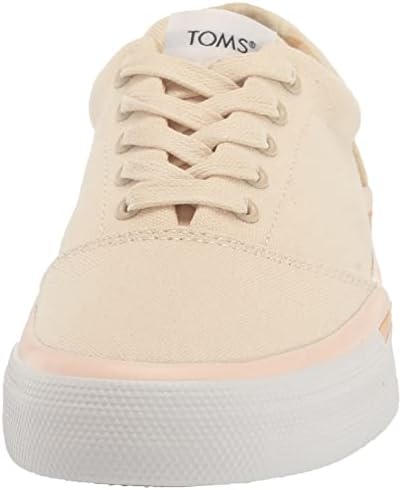TOMS Women's Fenix Lace-Up Sneaker, Beige, 9 | Image 1