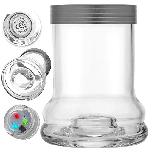 DILAW® Shot Shisha Aluminium Edelstahl 22cm Hookah to Go + LED Licht | Wasserpfeife | Kaminkopf | Komplettset… – Bild 6