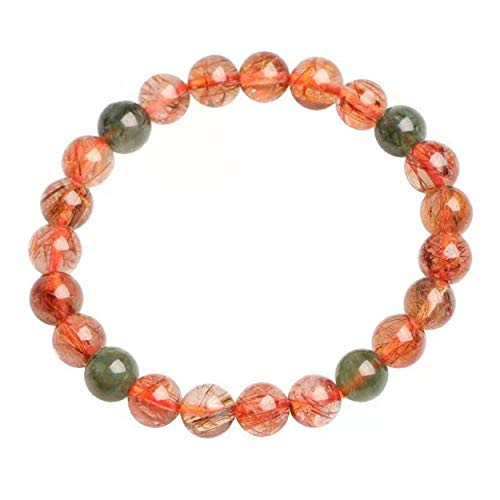 Quartz rutilé coloré bracelet de perles 8mm en pierres naturelles
