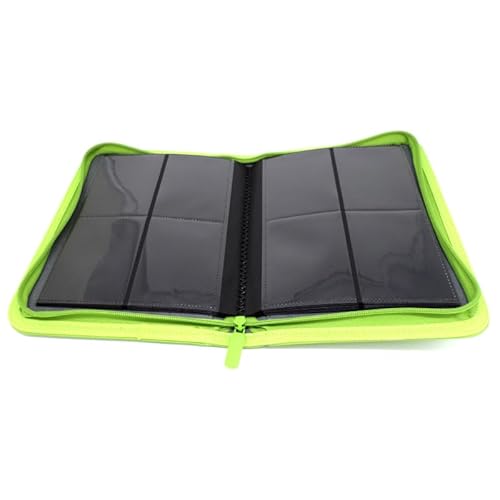 Docsmagic.de Premium Pro-Player 4-Pocket Zip-Album Light Green - 160 Card Binder - MTG - PKM - YGO - Cerniera Verde Chiaro