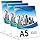 Samamoca 3 Pack A5 Acrylic Sign Holder,L Shape Display Stand,A5 Perspex ...