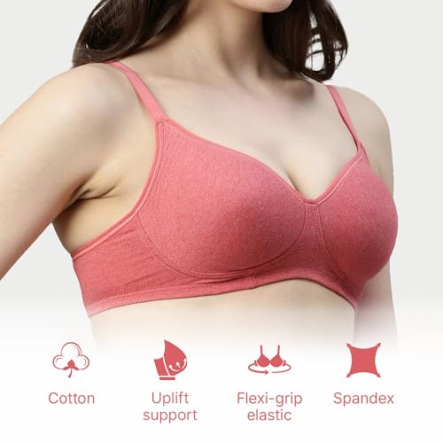 Image of Enamor Innovations Fabcool Encircled Side Support Shaper, Non Padded, Wirefree, High Coverage, Women's Cotton Everyday Bra - A042 (Available in Plus Sizes)