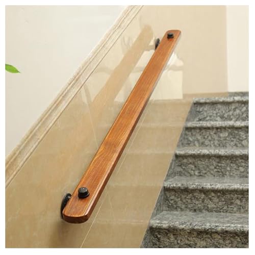 Rampe d'escalier en bois 180 cm avec fixation murale pour loft intérieur