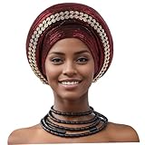 Polyvyle pour toutes les occasions: des mariages aux courses quotidiennes, ces élégants wraps de tête africaine sont parfaits pour toutes les occasions..Ils se marient magnifiquement avec une tenue moderne et traditionnelle, ce qui en fait une garde-robe essentielle pour les femmes de style et de grâce.
