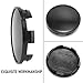 4PCS 65mm(2.56in)/59mm(2.32in) Wheel Hub Center Caps Black Base for BR3Z-1130-B Avus 2003 Wheel Rims