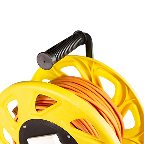 LogiLink CQ3060S bęben kablowy CAT6A, S/FTP, gniazda RJ45 Keystone (500 MHz, 60 m) pomarańczowy