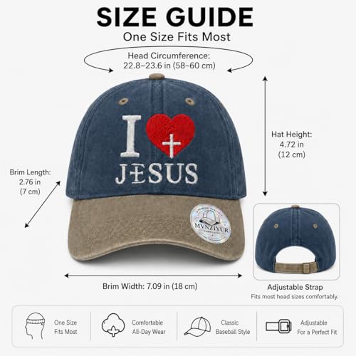 Image of I, Love Embroidered Baseball Cap