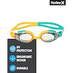 Hurley Kids Swim Goggles - 3 Pack UV Protection Anti-Fog Leak Proof Kids Goggles - Adjustable Wakiki Swimming Accessories - Image 3