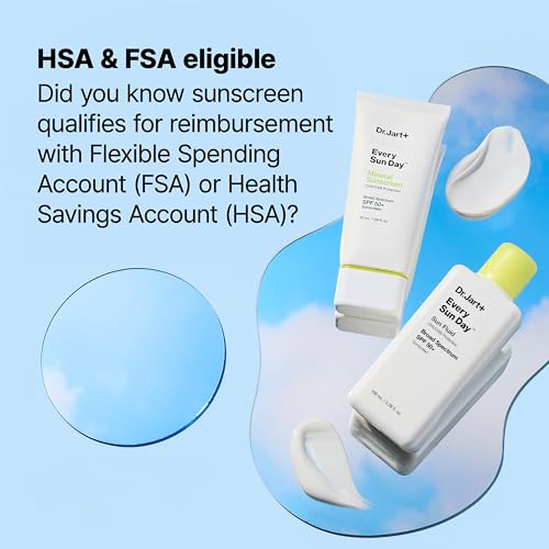 Image of Dr.Jart+ Every Sun Day Mineral Korean Sunscreen SPF 50+ for Face with Zinc Oxide | Korean Skin Care | Travel Size, 1.69 Fl Oz