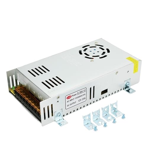 Alimentation à découpage LED 12V 25A 300W robuste avec support métallique