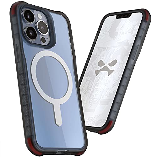 Ghostek COVERT iPhone 13 Pro Max Clear Case with MagSafe Protective Phone Cover Anti-Yellowing Compatible with Apple MagSafe Accessories Designed for 2021 Apple iPhone 13 Pro Max 5G (6.7 Inch) (Smoke)
