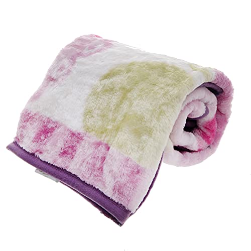 Image of Fleece Plush Soft Throw Blanket - Lightweight Crib Blanket for Baby Bed Lounger - Fuzzy Warm Cozy Toddler Blanket for Daycare Preschool Naptime, 43 inch X 30 inch (Giraffe Hippos)