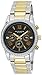 Akribos XXIV Men's AK868TTG Round Dark Gray Dial Three Hand Quartz Two Tone Bracelet Watch
