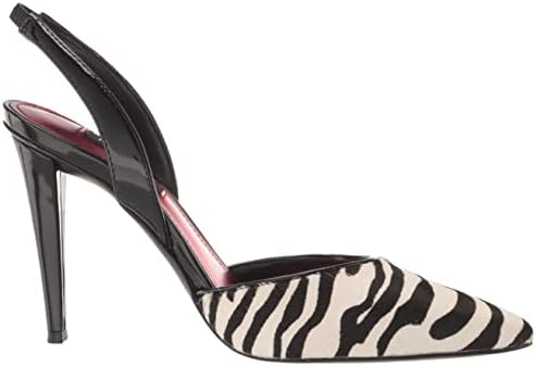 Nine West Women's Flory Pump, Black+White Zebra, 6.5 | Image 5